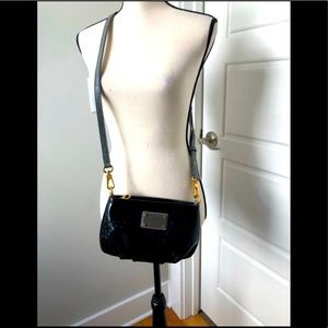 Vintage Marc by Marc Jacobs Classic Q Jellybird Ostrich Percy Purse-Black & Gray